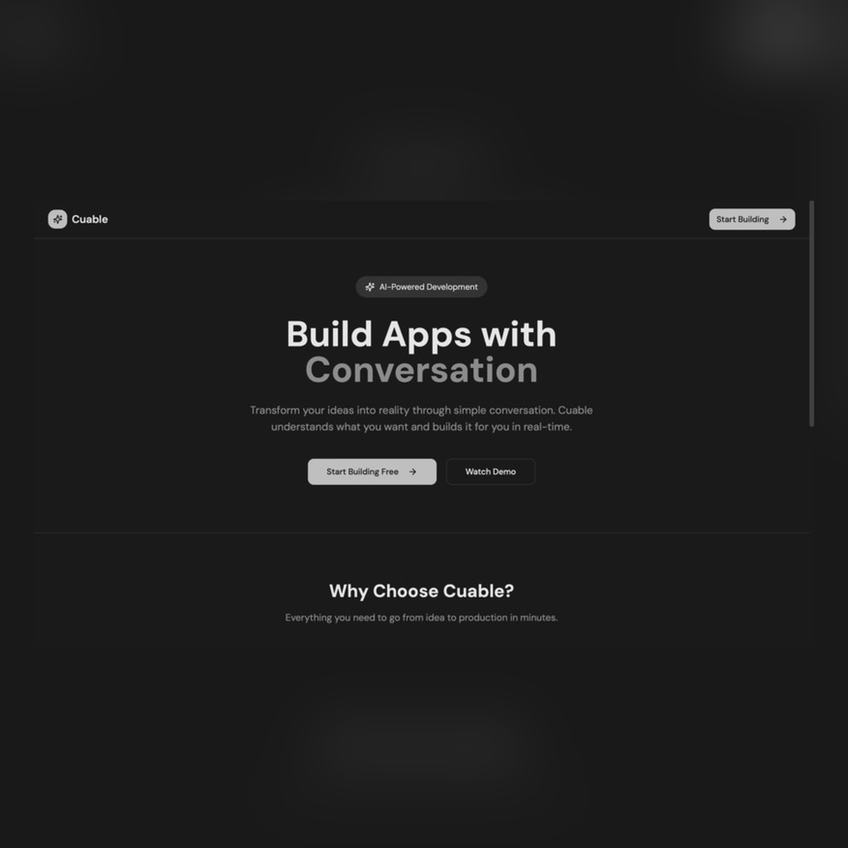 Cuable – Build Apps by Conversation