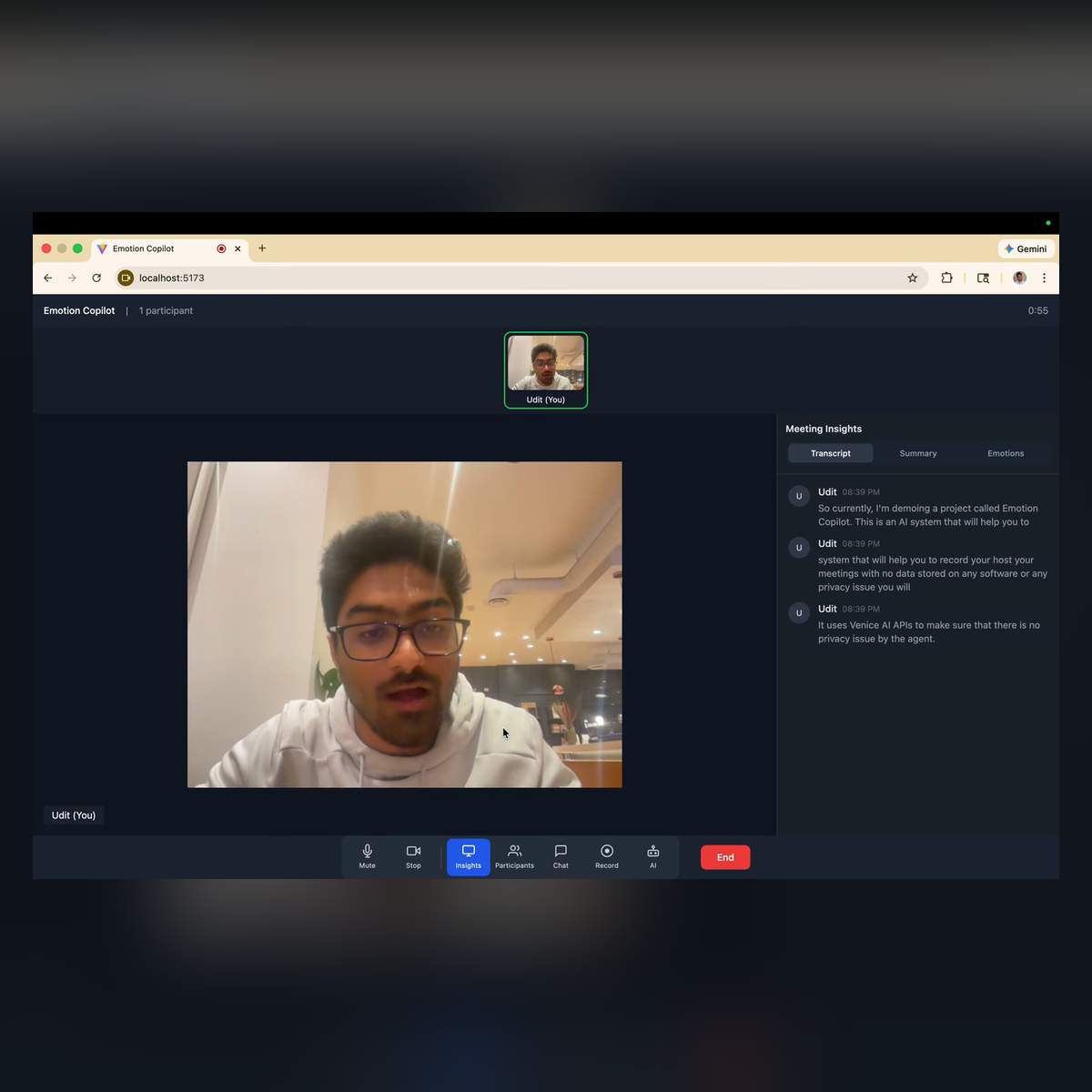 Emotion Copilot – Private Video Calls With an AI Participant