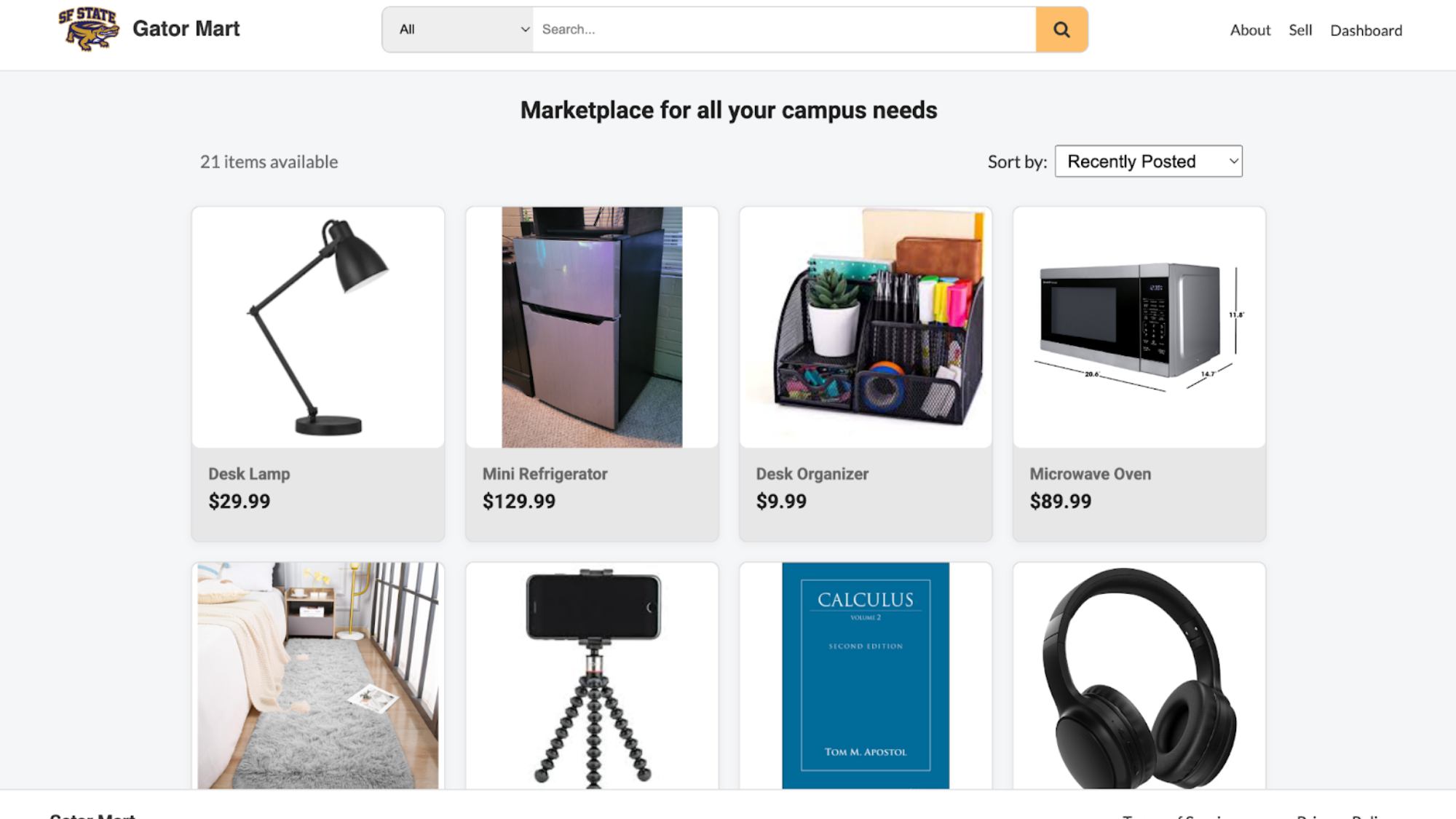 Homepage with Smart Search