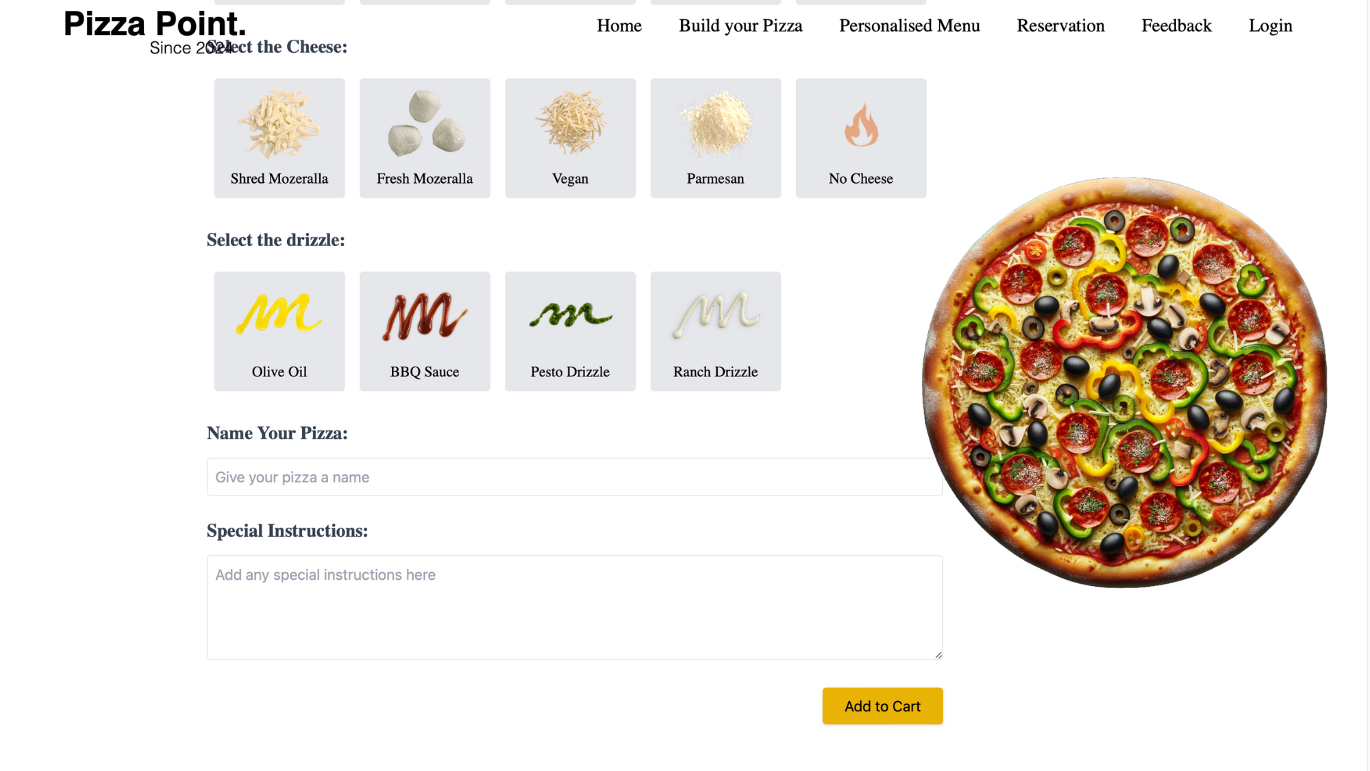 Ingredient Customization